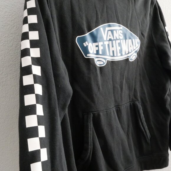 Vans Black Hoodie with Teal Logo â Cool & Comfy - Picture 3 of 4